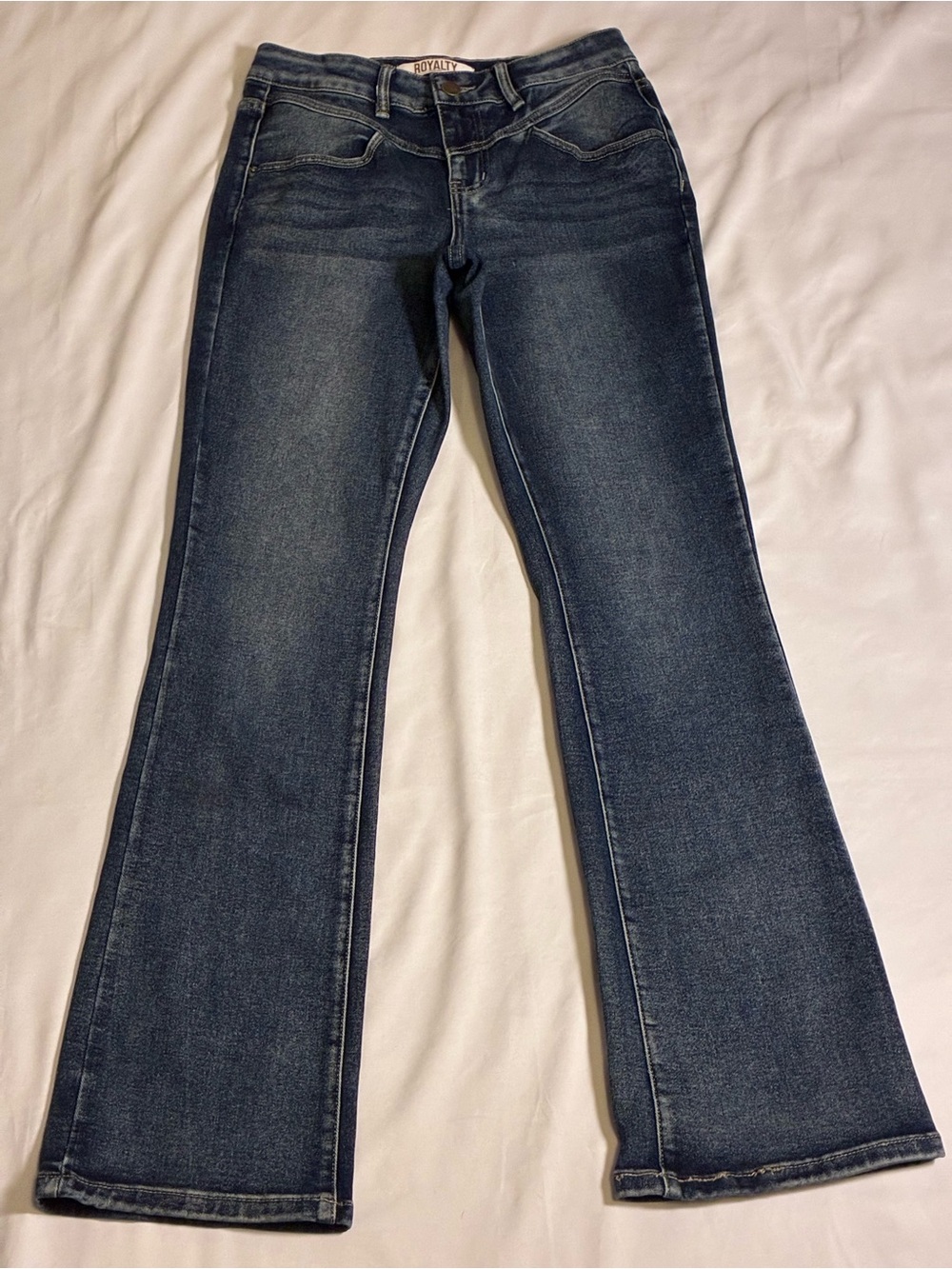 Royalty For Me Women's Dark Denim Flare Jeans